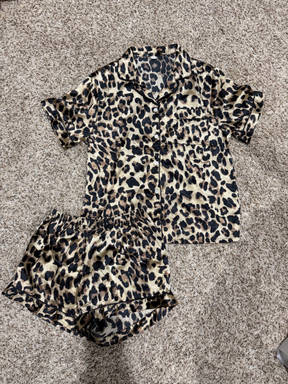 Cheetah Pajama Set